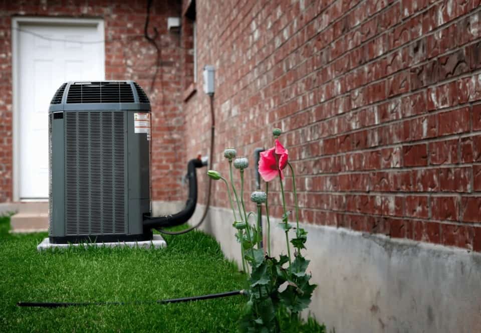 air conditioning heat pump installed