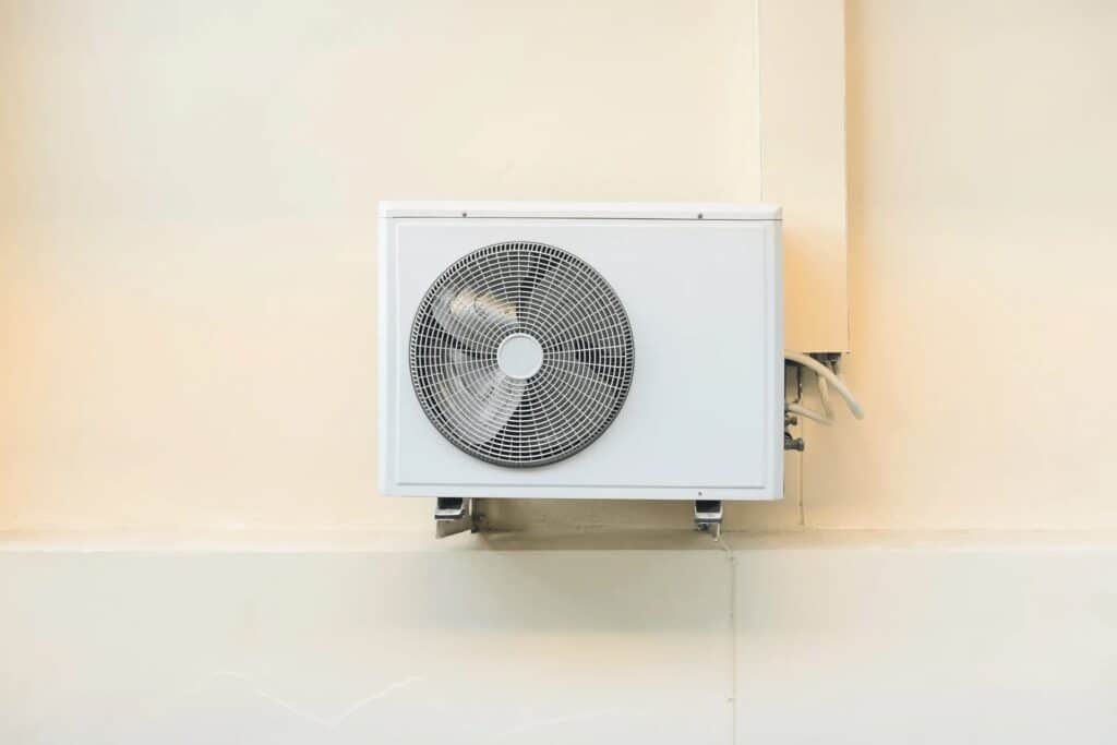 air conditioning installation on wall